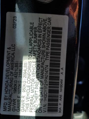 2023 HONDA ACCORD LX - 1HGCY1F21PA014774