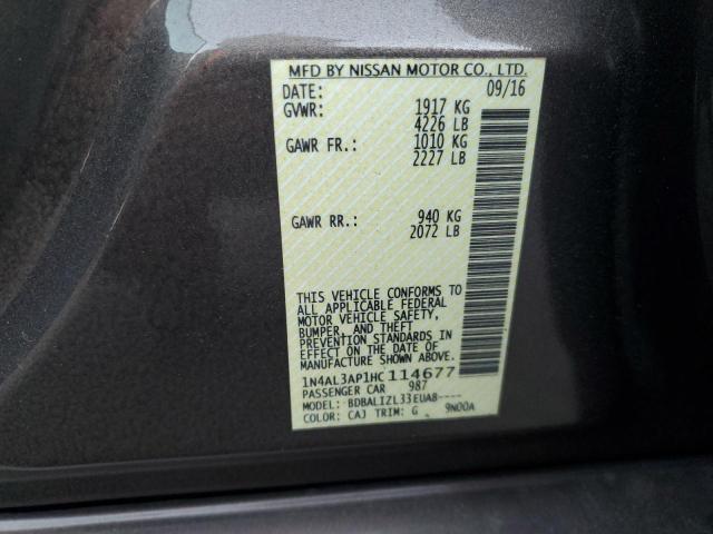 2017 NISSAN ALTIMA 2.5 - 1N4AL3AP1HC114677