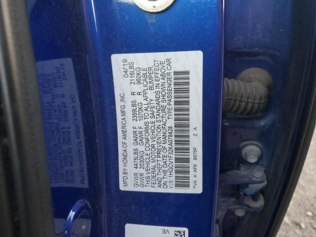 2019 HONDA ACCORD SPO - 1HGCV1F32KA078428