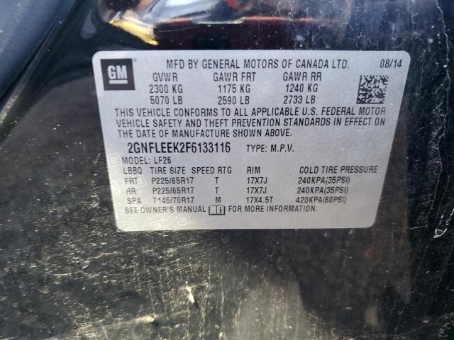 VIN 2GNFLEEK2F6133116 2015 Chevrolet Equinox, LS no.13