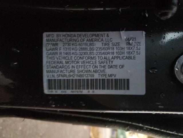 2022 HONDA ODYSSEY LX 5FNRL6H21NB012769