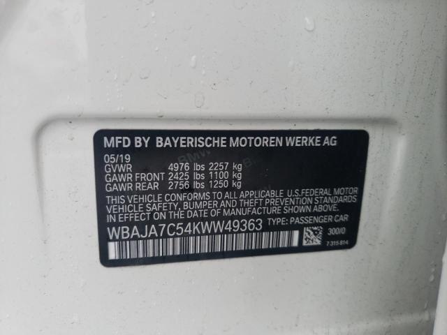 2019 BMW 530 XI - WBAJA7C54KWW49363