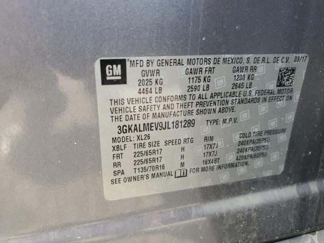 2018 GMC TERRAIN SL - 3GKALMEV9JL181289