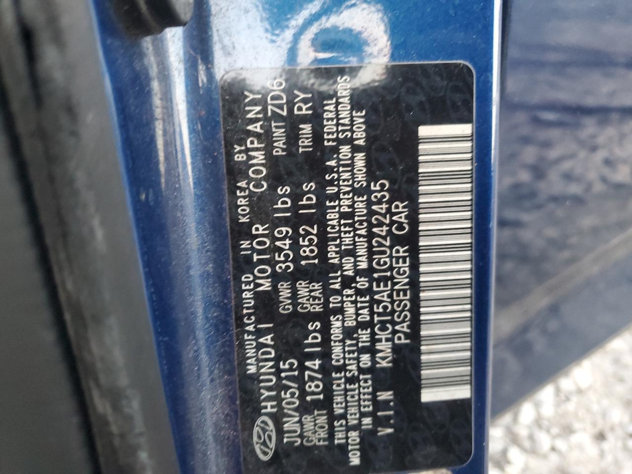 Lot #3028595917 2016 HYUNDAI ACCENT SE