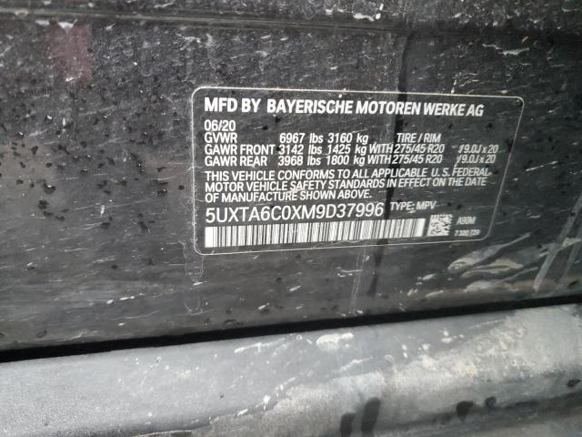 2021 BMW X5 XDRIVE4 - 5UXTA6C0XM9D37996