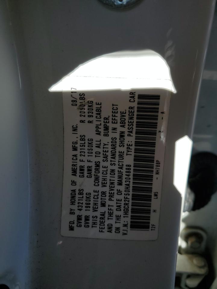 Lot #3003887569 2017 HONDA ACCORD SPO