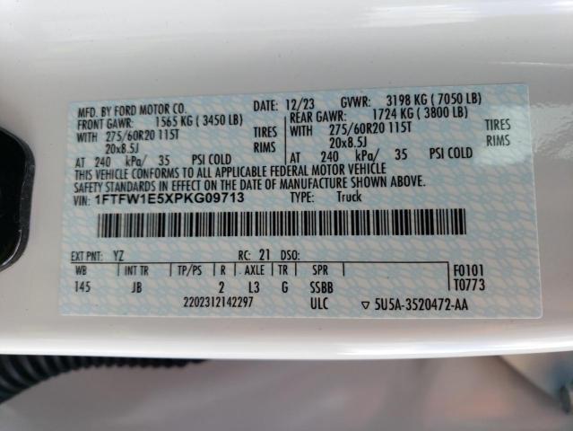 2023 FORD F150 SUPER - 1FTFW1E5XPKG09713
