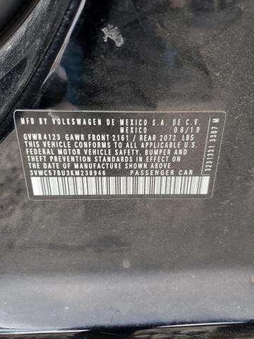 2019 VOLKSWAGEN JETTA S - 3VWC57BU3KM238946