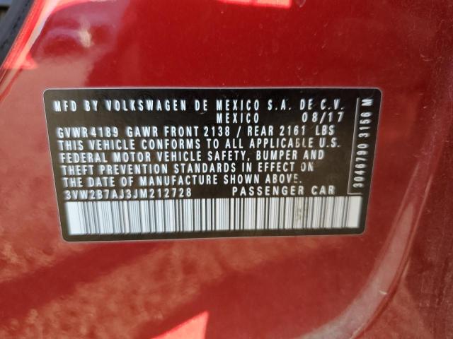 2018 VOLKSWAGEN JETTA S - 3VW2B7AJ3JM212728
