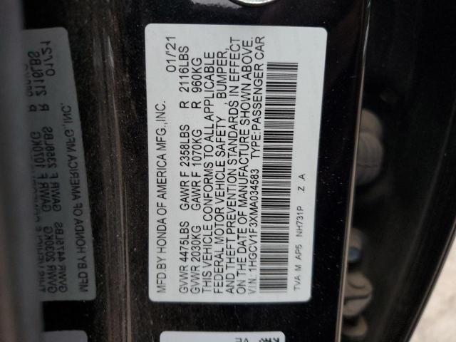 2021 HONDA ACCORD SPO - 1HGCV1F3XMA034583