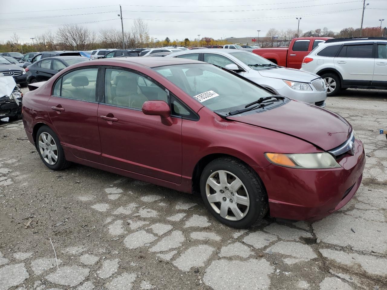 Lot #2998254460 2008 HONDA CIVIC LX