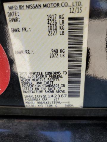 2016 NISSAN ALTIMA 2.5 - 1N4AL3AP7GC142367