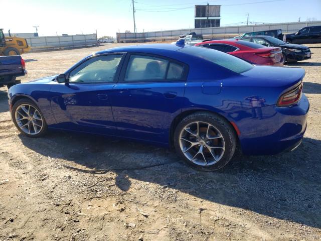 DODGE CHARGER SX 2022 blue  flexible fuel 2C3CDXBG2NH202866 photo #3