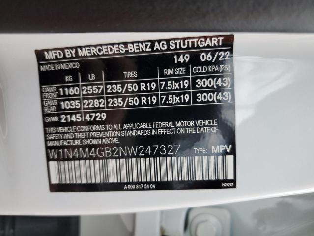 VIN W1N4M4GB2NW247327 2022 MERCEDES-BENZ GLB-CLASS no.13