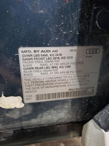2018 AUDI Q5 WA1CNAFYXJ2206556
