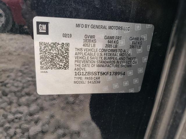 2019 CHEVROLET MALIBU LS - 1G1ZB5ST5KF178954
