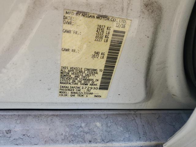 2017 NISSAN ALTIMA 2.5 - 1N4AL3AP2HC172930