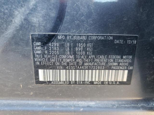 2019 SUBARU IMPREZA - 4S3GTAA63K1722803