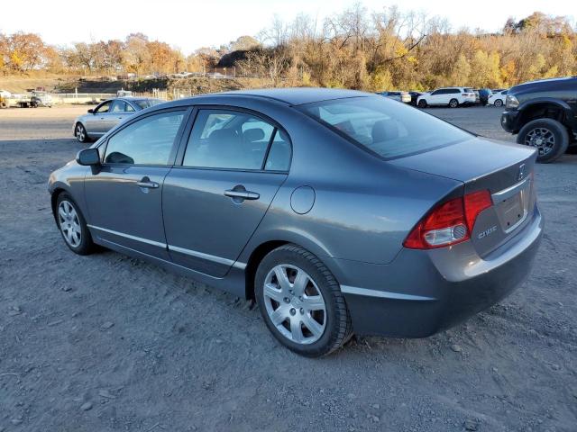 HONDA CIVIC LX 2010 gray sedan 4d gas 2HGFA1F5XAH304550 photo #3