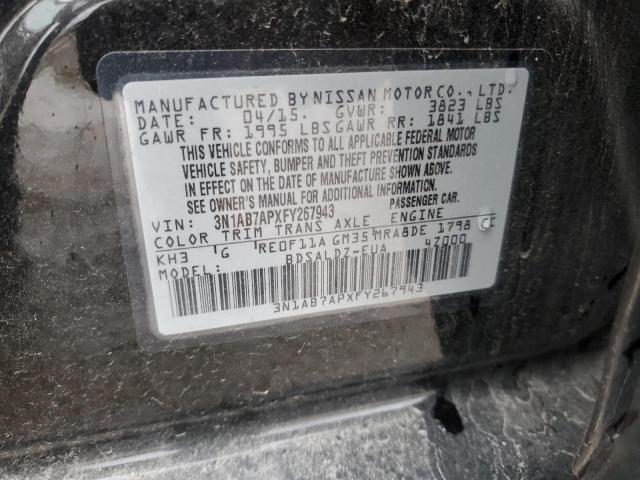 2015 NISSAN SENTRA S - 3N1AB7APXFY267943