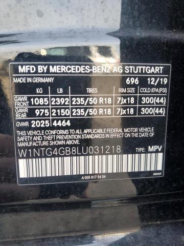 VIN W1NTG4GB8LU031218 2020 MERCEDES-BENZ GLA-CLASS no.13