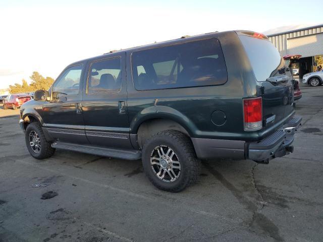 FORD EXCURSION 2002 green  gas 1FMNU41SX2EA41688 photo #3