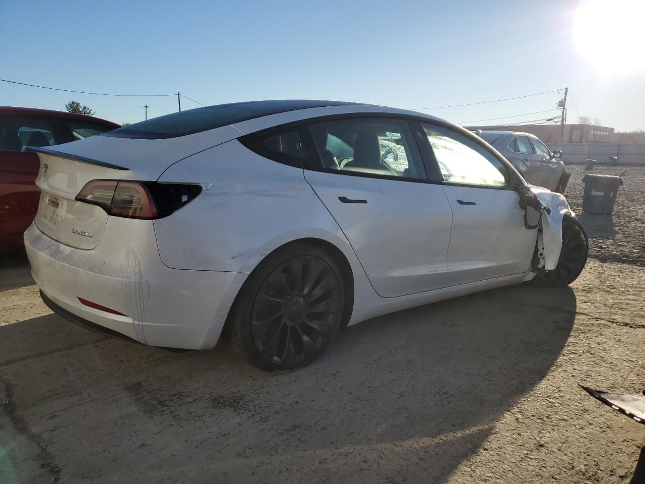 Lot #2962358017 2023 TESLA MODEL 3