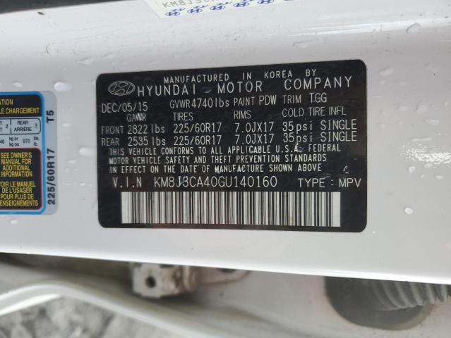 2016 HYUNDAI TUCSON LIM - KM8J3CA40GU140160