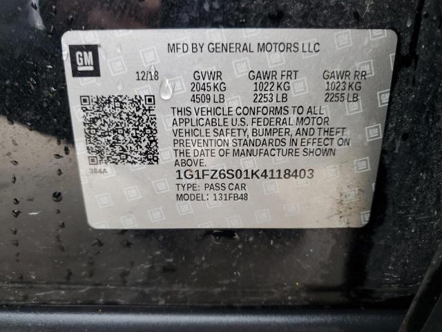 VIN 1G1FZ6S01K4118403 2019 CHEVROLET BOLT no.14