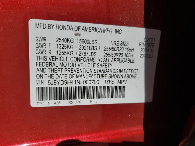 2022 ACURA MDX TECHNO - 5J8YD9H41NL000700