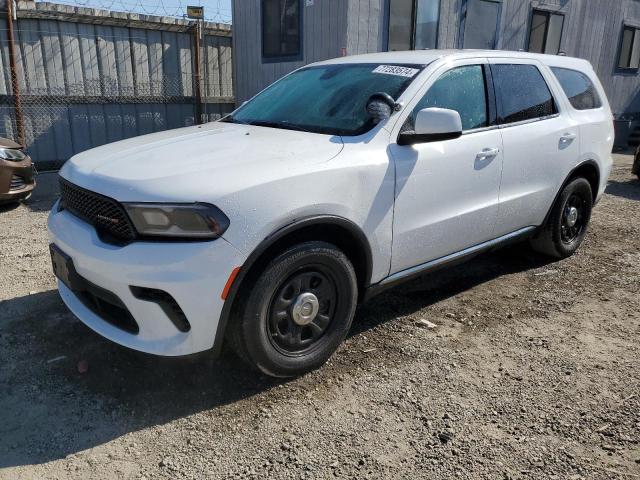 DODGE DURANGO PU 2021 white  flexible fuel 1C4RDJFGXMC792099 photo #1