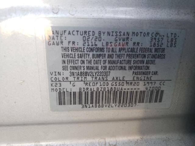 2020 NISSAN SENTRA S - 3N1AB8BV2LY220307