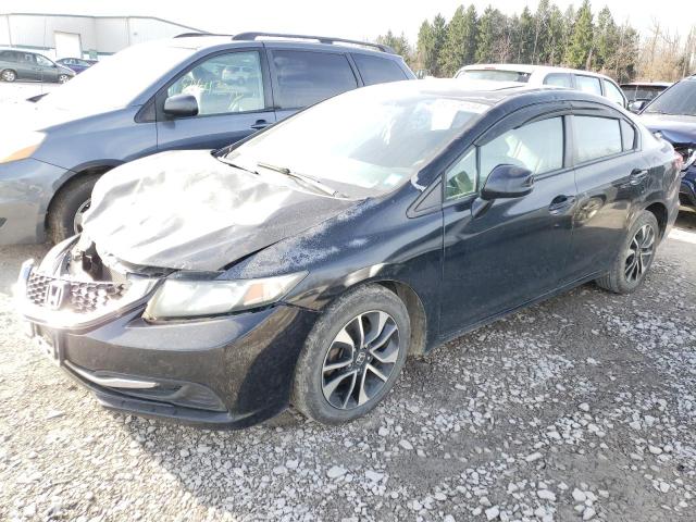 HONDA CIVIC EX 2013 black  gas 2HGFB2F85DH526477 photo #1