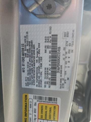 2016 FORD FUSION SE - 3FA6P0HD0GR235446