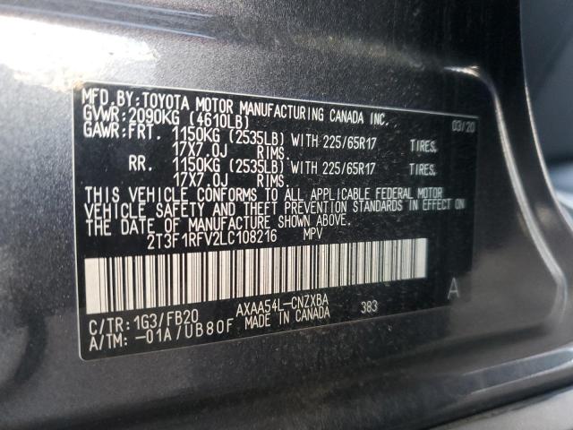 2020 TOYOTA RAV4 LE - 2T3F1RFV2LC108216