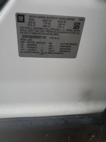2016 CHEVROLET EQUINOX LT - 2GNFLGEK9G6221139