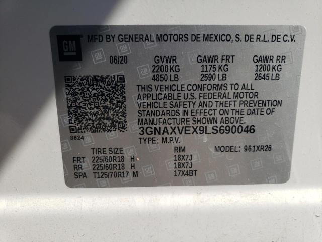 VIN 3GNAXVEX9LS690046 2020 CHEVROLET EQUINOX no.13