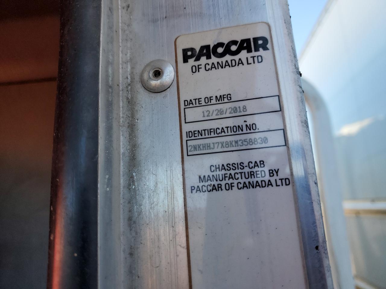 Lot #3210765940 2019 KENWORTH CONSTRUCTI