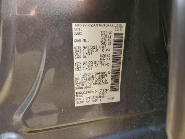 2017 NISSAN TITAN S - 1N6AA1EK6HN527506