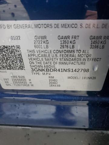 2022 CHEVROLET BLAZER 3LT - 3GNKBDR41NS142798