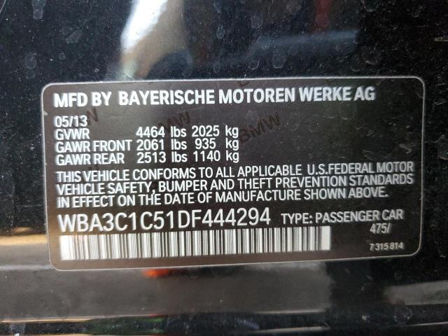 VIN WBA3C1C51DF444294 2013 BMW 3 SERIES no.12