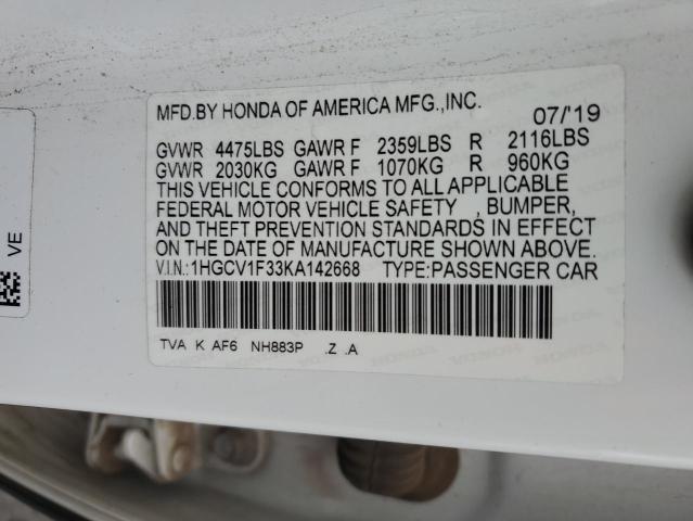 2019 HONDA ACCORD SPO - 1HGCV1F33KA142668