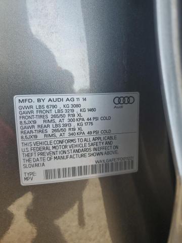 2015 AUDI Q7 PREMIUM - WA1LGAFE7FD011221
