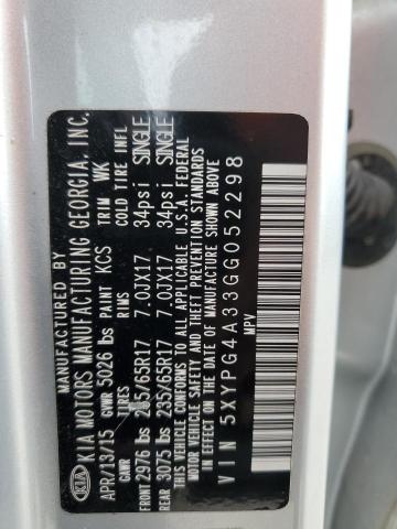 2016 KIA SORENTO LX - 5XYPG4A33GG052298