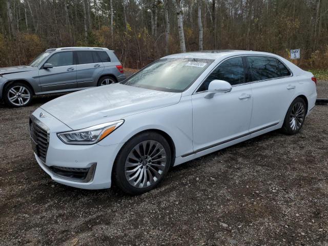 GENESIS G90 ULTIMA 2017 white  gas KMHG54JH6HU025237 photo #1