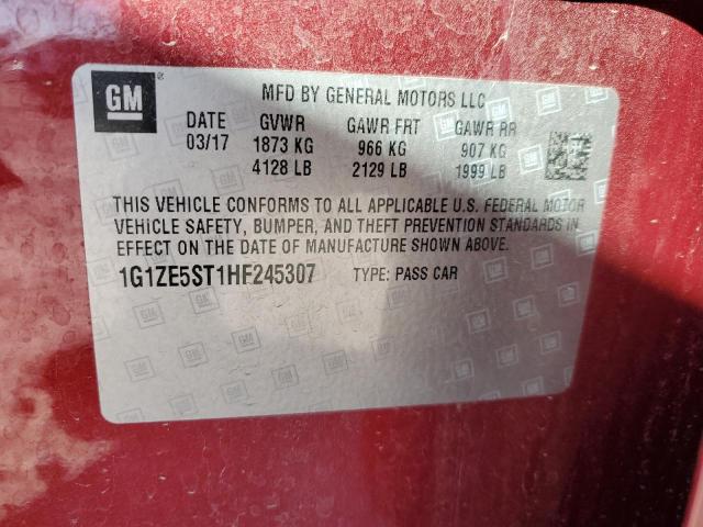 2017 CHEVROLET MALIBU LT - 1G1ZE5ST1HF245307