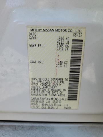 2015 NISSAN ALTIMA 2.5 - 1N4AL3AP3FN896143