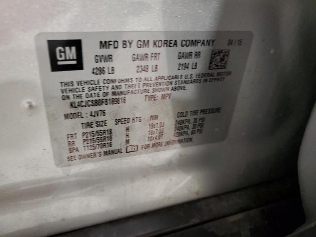 2015 BUICK ENCORE - KL4CJCSB0FB189816
