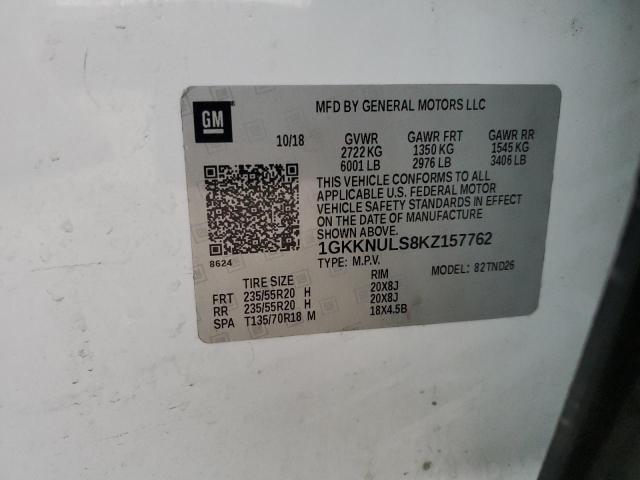 2019 GMC ACADIA SLT - 1GKKNULS8KZ157762