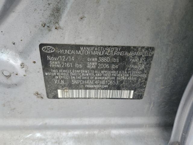 2015 HYUNDAI ELANTRA SE - 5NPDH4AE4FH610653